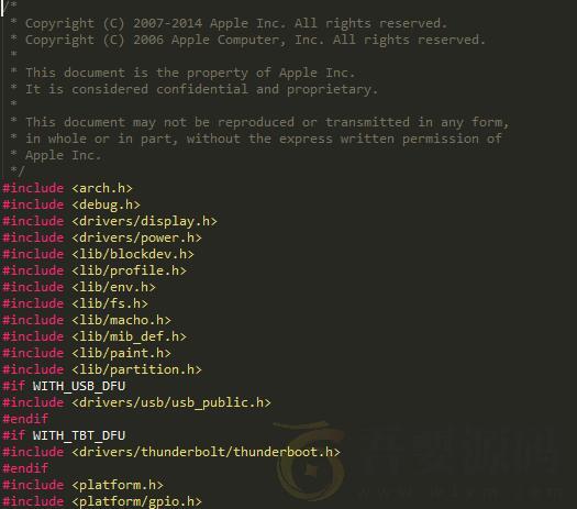 早几年苹果泄露的内核源码分享