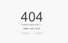 小歪简约404单页面内置api