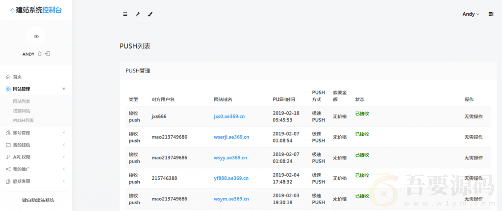 鑫迪自助建站系统网站源码