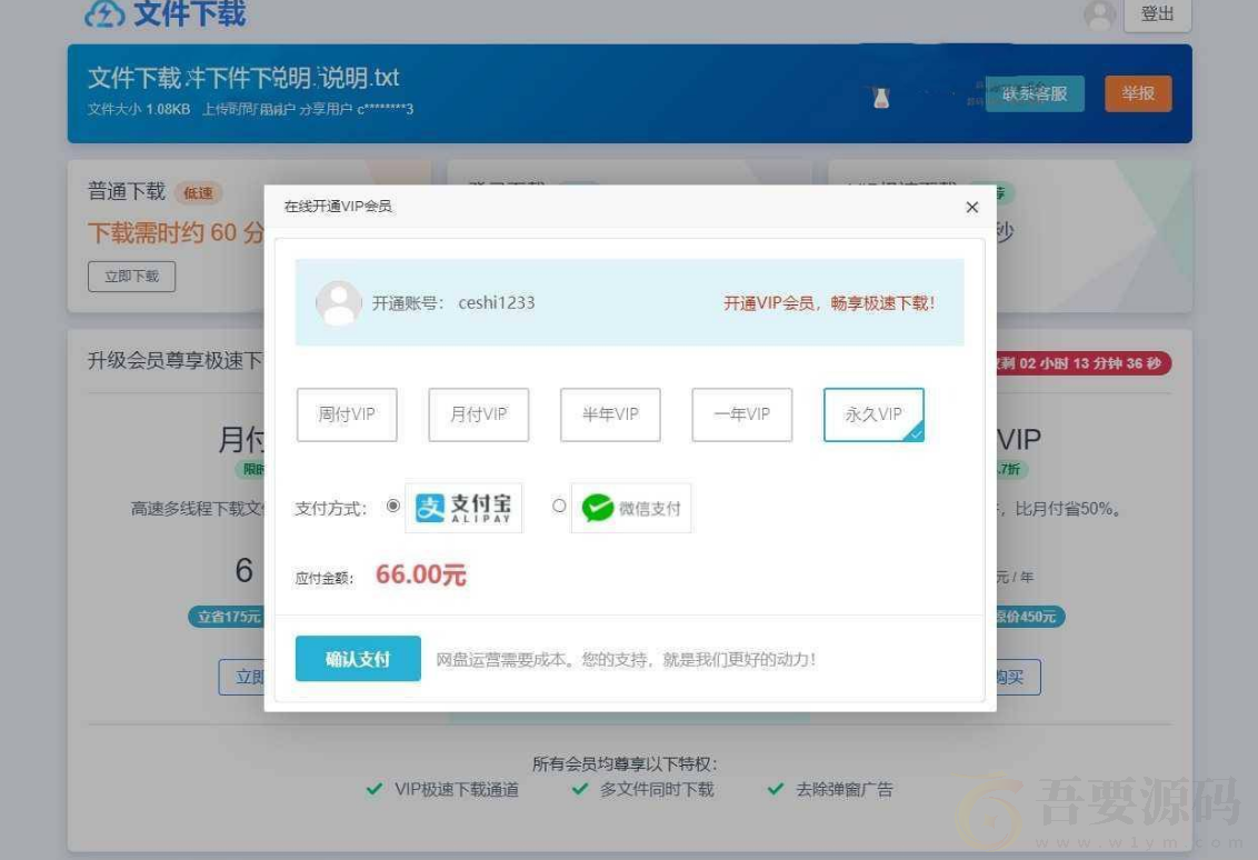 网盘赚钱系统源码仿蓝奏页面