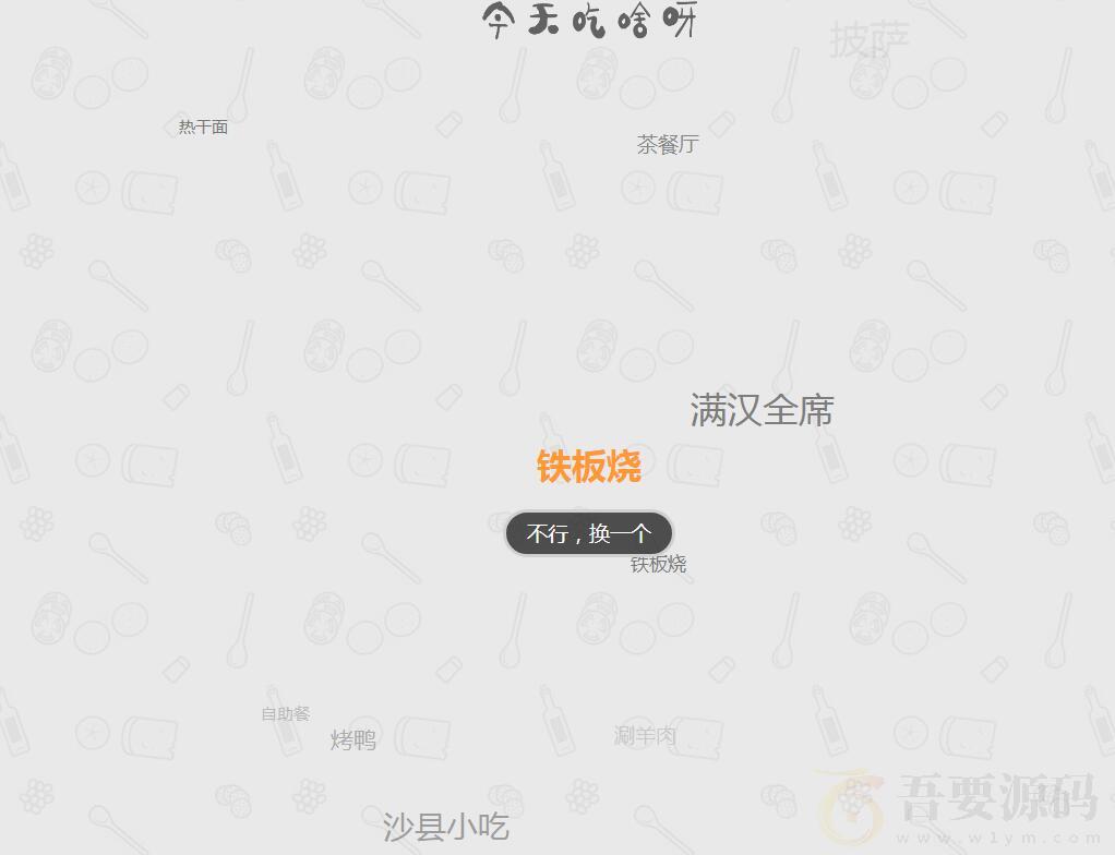 今天吃什么源码火遍朋友圈