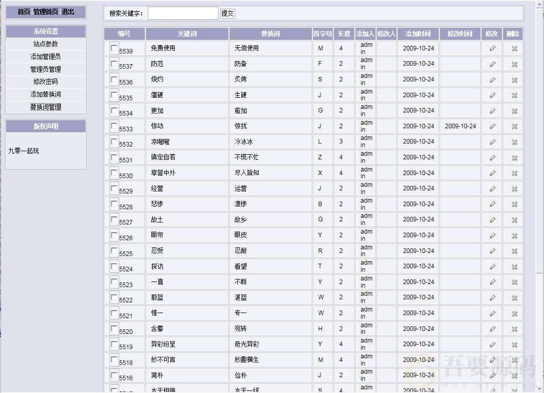 PHP在线SEO文章伪原创同义词交换工具源码