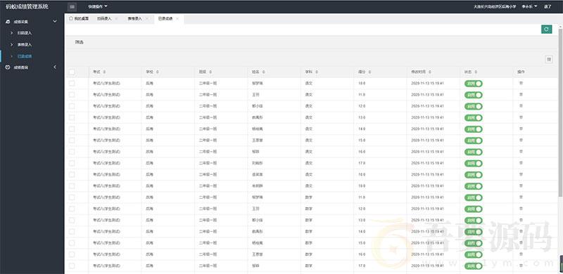 ThinkPHP6内核学生成绩管理系统源码